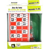Loto Voyage Loto Bingo Portable En Bois - Jeu De Voyage Vintage Ducatif Et Familial 362742