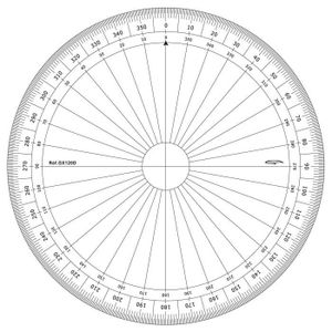 Rapporteur Demi-Cercle GRAPHOPLEX 22 Cm Transparent - Haute Précision En Altuglas