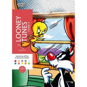 LIVRE LOISIRS CRÉATIFS Coloriages mystères - Looney Tunes Tome 2
