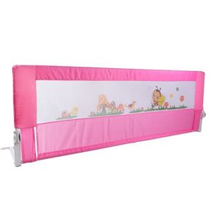Barri/ères lit 180/ cm lit pliant Garde denfant Rail de s/écurit/é Rail de lit individuel respirant rose