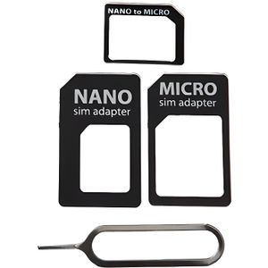 GreatWall Adaptateur Nano SIM et Adaptateur Micro SIM pour Nano vers Micro Adaptateur 