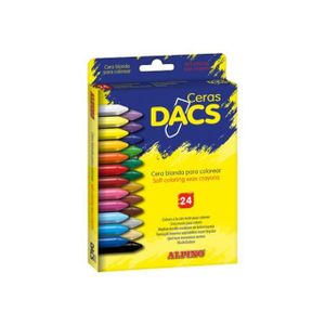 CRAYON DE COULEUR Ceras DACS Crayon cire couleurs assorties pack de 24