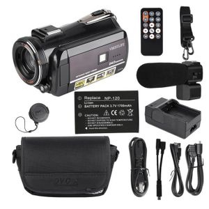 Stabilisateur Portable Parasoleil Cam/éscope 4K Camescope Ultra HD 30MP Cam/éscope Zoom Num/érique 18X Cam/éra Vid/éo /Écran IPS 3,0 Tactile Rotatif Cam/éra Vlogging pour YouTube avec Microphone