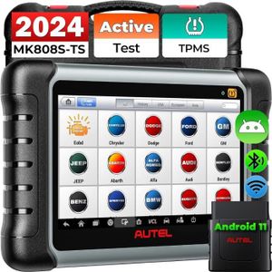 OUTIL DE DIAGNOSTIC Autel MaxiCOM MK808S-TS Outil Diagnostic Auto test actif mis à jour de MX808, MK808BT PRO, 28+ Service avec Bluetooth