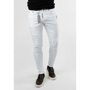 Jean blanc et noir homme clearance