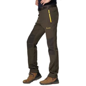 KEFITEVD Pantalons Tactiques Soft Shell pour Hommes Doublure en Polaire Chaude Pantalon de Ski Pantalon Cargo Imperméable avec Plusieurs Poches