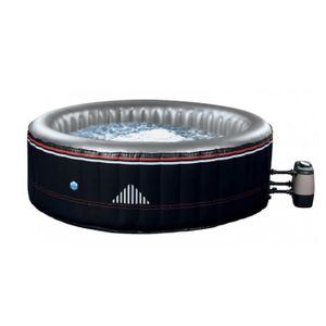 SPA COMPLET - KIT SPA Spa gonflable montana rond noir - 4 places