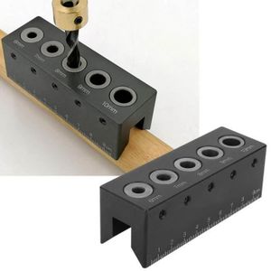 Perforatrice - Poinçon Perforatrice de localisation de travail du bois - ROKOO - Guide d'angle rond de 90 degrés en alliage d'aluminium