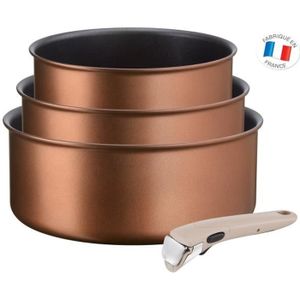 Set Tefal Ingenio Expertise - 3 Casseroles (16,18,20cm) + 1 Poignée - Induction