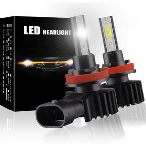 AMPOULE - LED Ampoule H8-H11 Led 60W Cob 12000Lm 6500K Blanc Rem