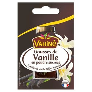 Vahiné Sucre Vanillé à l’Extrait naturel de Vanille par 10 Sachets de 7,5g  (lot de 5 soit 50 sachets) 