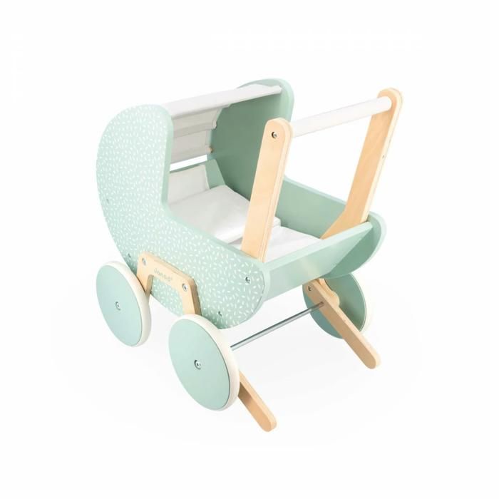 Poussette en Bois pour Poupée et Poupon - ENGELHART - 50 cm - Robuste et  Violet - Cdiscount Jeux - Jouets