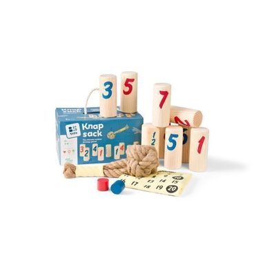 Cavernedesjouets Jeu De Lancer De Sacs - Planche Bois 50x30cm - 3 Trous Filets - Cornhole Extérieur - Dès 5 Ans
