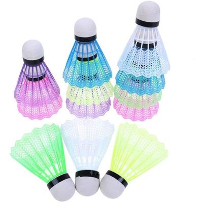 Volants De Badminton En Plastique – Lot De 24, Multicolores, Durables, Pour Intérieur Et Extérieur