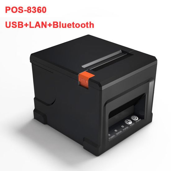 NetumScan Imprimante Reçus Thermique 80 Mm POS – USB + Ethernet 300 Mm/s, Coupe Auto, Compatible Windows/Mac/Linux