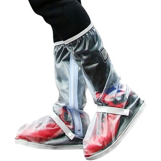 Couvre-chaussures bottes de pluie imperméables anti-neige couvre-chaussures  bottes de pluie réutilisables équipement de protection pour hommes et  femmes galoches 
