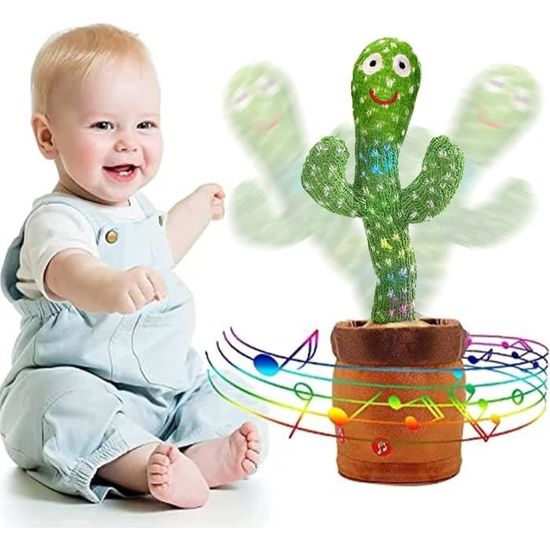 Cactus parlant dansant pour garçons et filles, jouet de cactus dansant  chantant parlant imite répéter ce