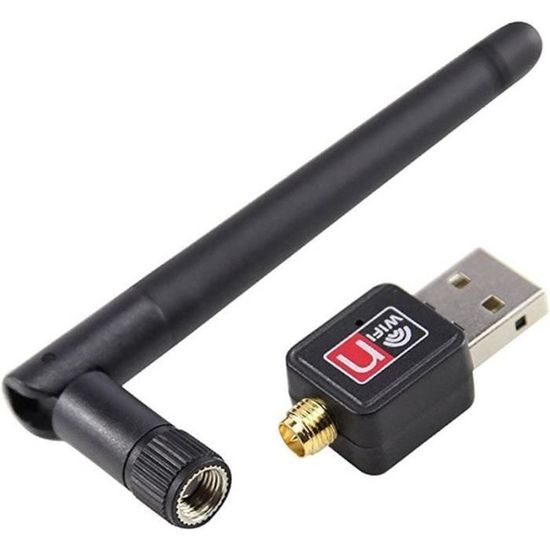 Carte réseau WiFi sans Fil 150Mbps WiFi Récepteur USB 2.0 Adaptateur ...