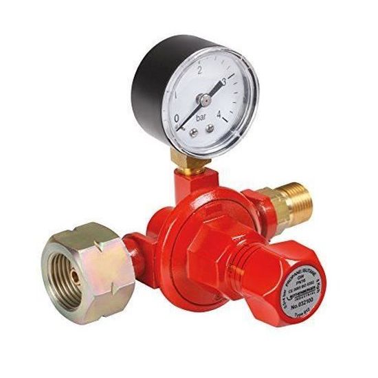 Régulateur De Gaz Propane Réglable 0,5-4 Bar – Avec Buse Et Tuyau De 2 Mètres, Kit Complet