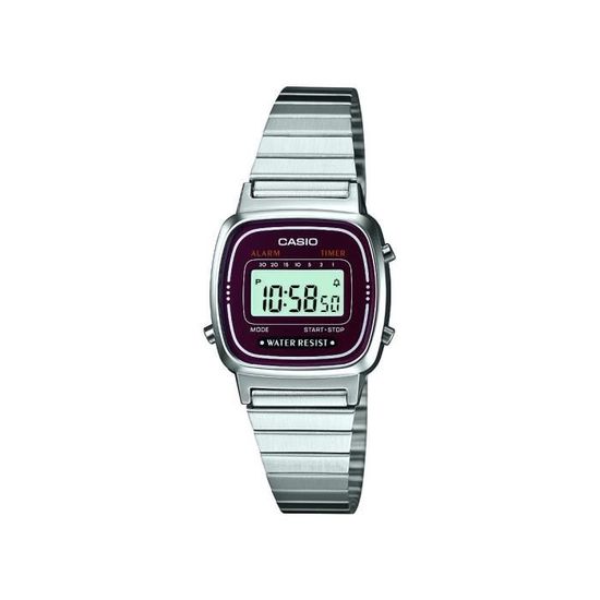 Casio montre femme argent store
