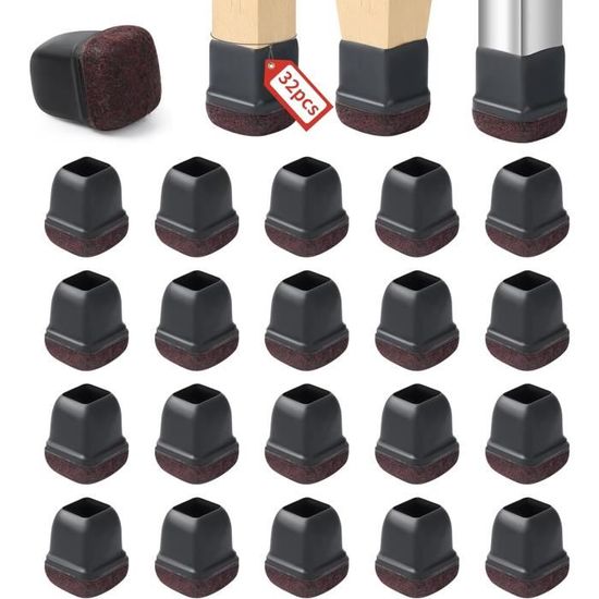 LOT DE 4 Protège-pieds De Chaise Moon Amovibles Et Réutilisables Pour