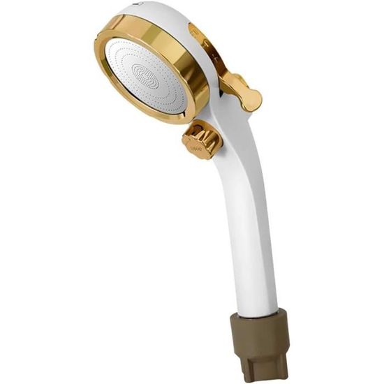 Pommeau De Douche EISL STILO DX7070 - 3 Fonctions (sauna, Massage), Joint économie D'eau, Raccord Universel, Blanc/chromé