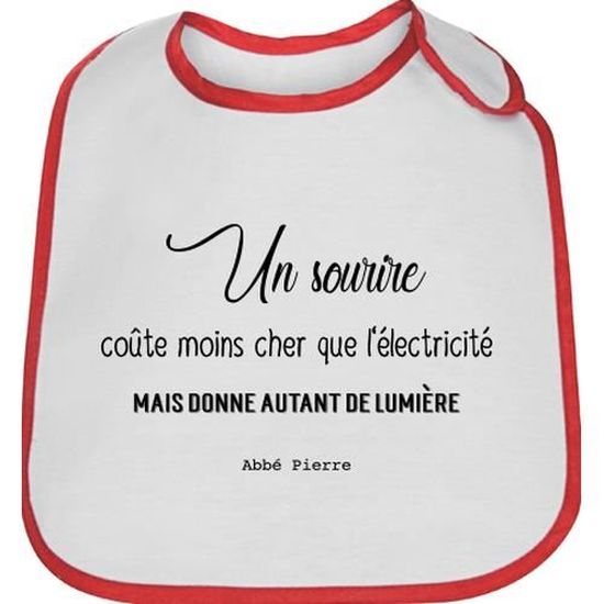 Bavoir Bebe Rouge Citation Abbe Pierre Cdiscount Pret A Porter Bavoir Bebe Rouge Citation Abbe Pierre Cdiscount Pret A Porter