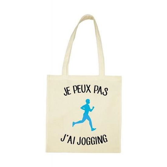 Sac Tote Bag J'peux Pas Pilates Beige - Idéal Sport Et Quotidien