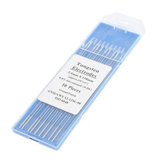 10 électrodes Tungstène Pour Soudure TIG 1.6mm WX Rose - STAHLWERK - Réf. 5622