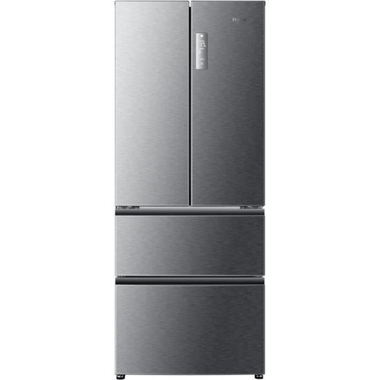 HAIER B390TGAAS - Réfrigérateur multi-portes - 382L (274+108) - Froid ventilé - A+ - L70 x H180,4 cm - Silver