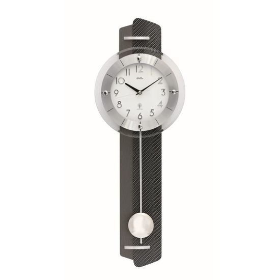 Holzwerk MIO & MIA Horloge Murale Radio-Pilotée Bois Enfant - Silencieuse 24,7 Cm Multicolore