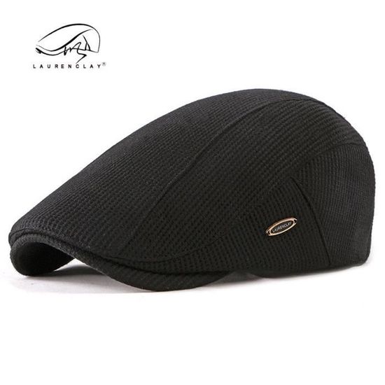 Casquette En Denim Style Britannique Pour Homme - Modèle Western Avec Visière - Noir - Taille Unique Ajustable - 4