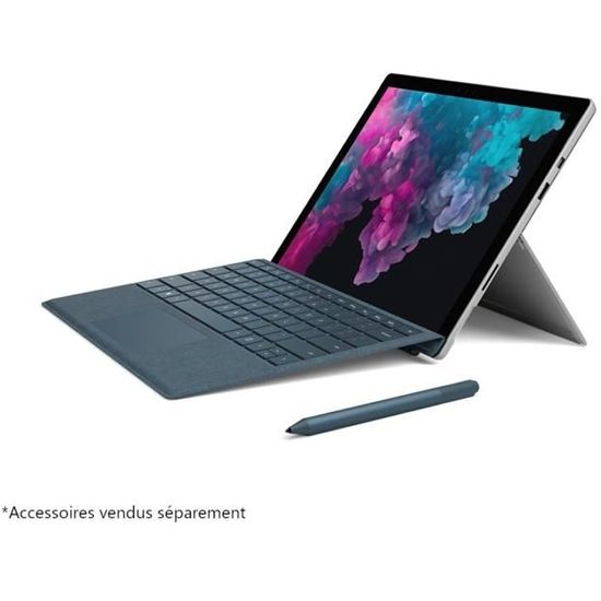 Microsoft Surface Pro 6 Core i7 RAM 16 Go SSD 512 Go - Platine