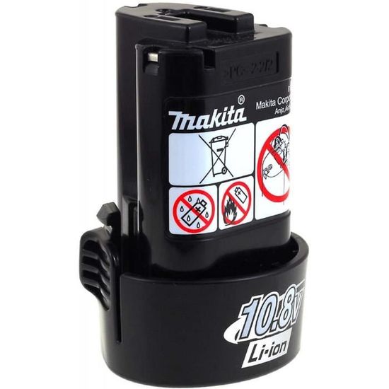 Lot de 2 batteries pour Makita CL070D aspirateur sans fil 1500mAh 7.2V