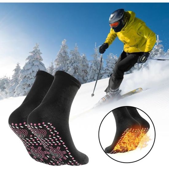 Lot De 5 Paires Chaussettes Thermiques Ski Snowboard Femme Taille 37-40 - Rembourrées Haute Performance