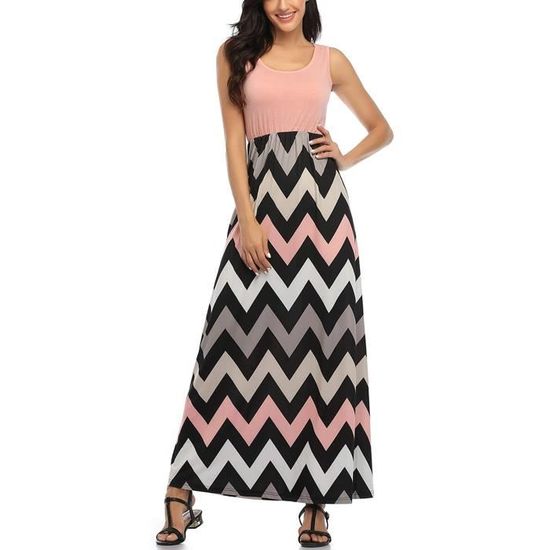 Beach Casual Long Dress Women's Floral Maxi Dress With Empire Waist - Long  Sleeveless Summer Boho Dress For Beach & Casual Wear Casual Summer Dress