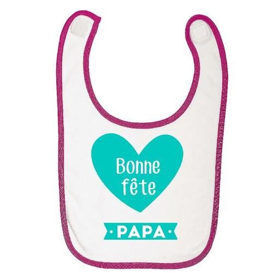 Bavoir Bebe Rose Auto Agripant Bonne Fete Papa Cdiscount Puericulture Eveil Bebe