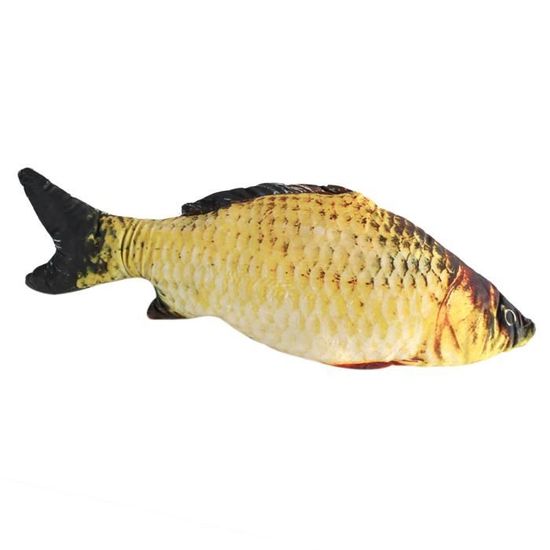 Coussin Poisson Muskie Réaliste 80 Cm – GABY, Cadeau Pêcheur 100% Polyester