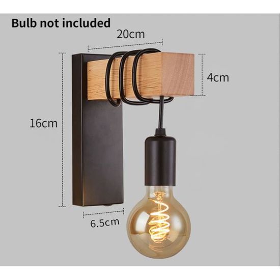 Applique Murale De Salon De Style Industriel Rétro, Pour Intérieur Et Extérieur, Culot E27