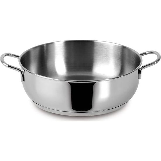 Casserole Gastro En Acier Inoxydable 20 Cm - 2,5 Litres - Compatible Induction, Four Jusqu'à 240°C - Fond Multicouche