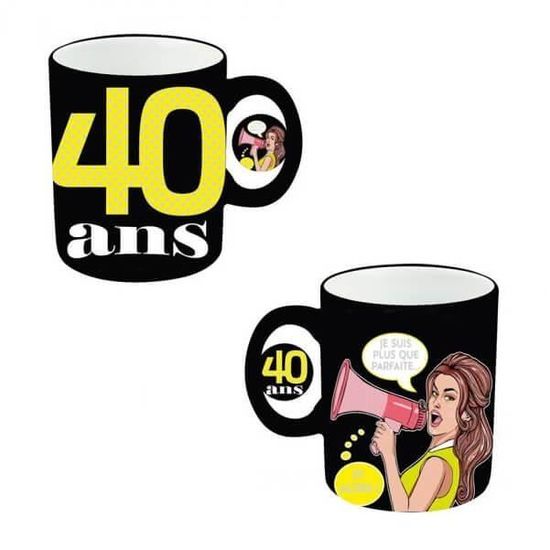 Mug Anniversaire Femme 40ans X1 Ref Mugaf04 Cdiscount Maison