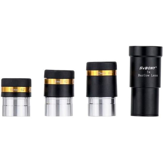 Svbony Telescope Oculaire 1,25" Kit Oculaire Telescope Barlow 5X