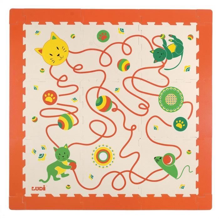 LUDI Tapis Mousse Chat