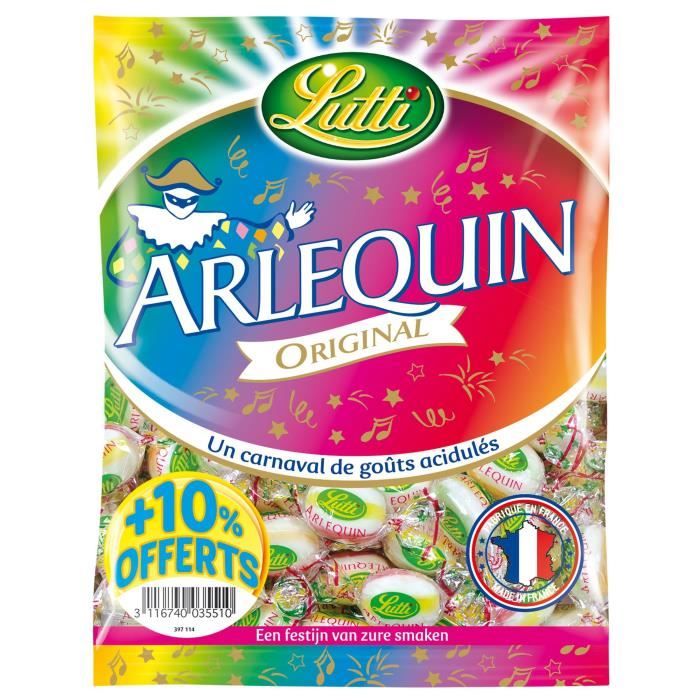 LUTTI Arlequin Bonbons acidulés Cocktail - 320 g