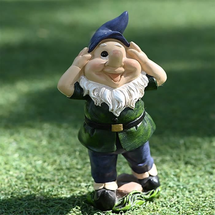 Ornements de jardin extérieur en résine Décoration de jardin Cartoon nain en résine créative pendaison2843