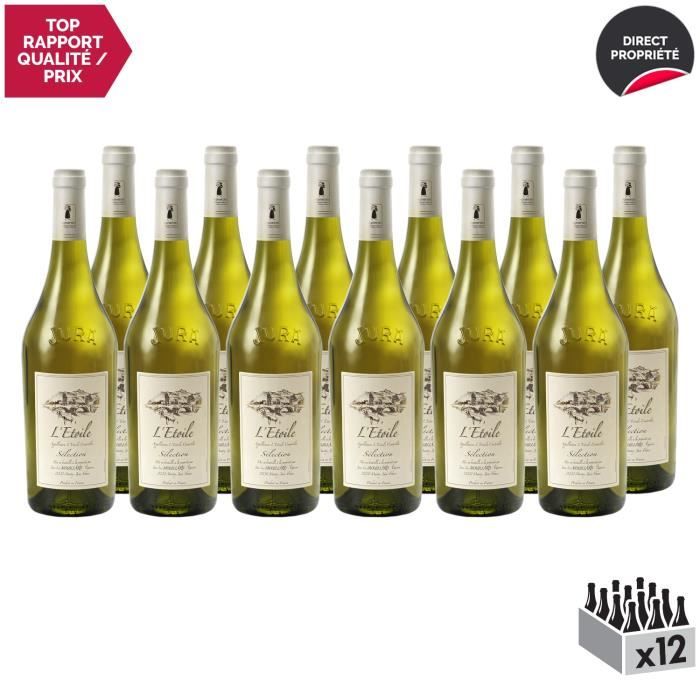 L'Etoile Sélection Blanc 2017 - Lot de 12x75cl - Domaine Jean-Luc Mouillard - Vin AOC Blanc du Jura - Cépages Chardonnay, Savagnin