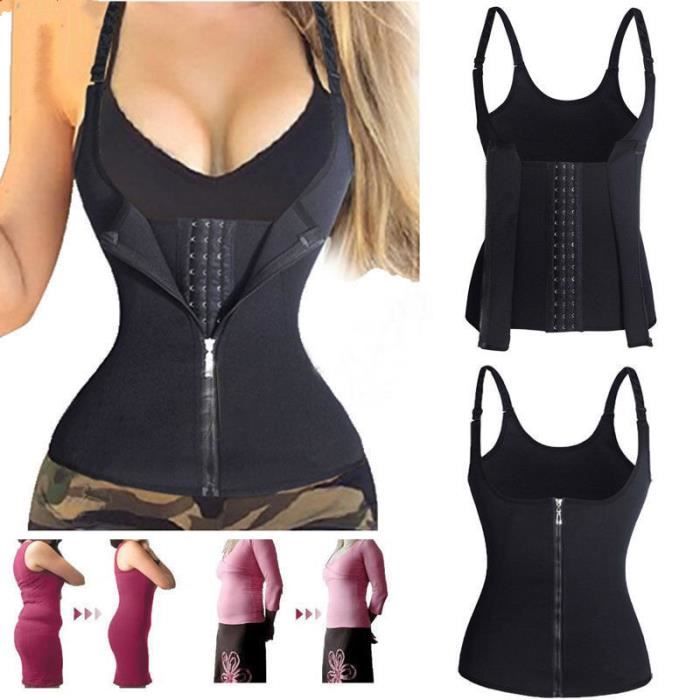 Taille formateur gilet d'entraînement formateur corps plus mince shaper pour perdre du poids(taille: 30-32 POUCES)