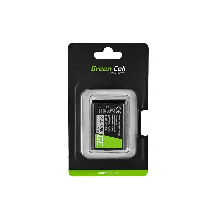 Green Cell® LP-E10 LPE10 Batterie Appareil Photo Canon EOS 1100D 1200D 1300D Digital Camera Kiss X50 Rebel T3 Kiss X50 X70 Rebel