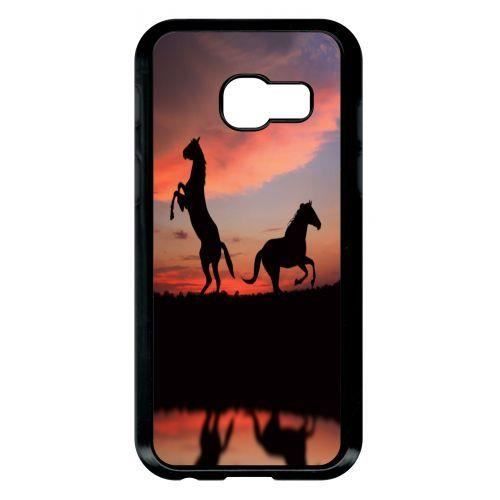 Coque samsung galaxy a3 modele 2017 chevaux coucher de soleil