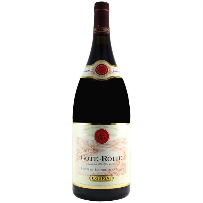 Côte Rôtie Brune et Blonde MAGNUM Rouge 2019 - 150cl - Maison Guigal - Vin AOC Rouge de la Vallée du Rhône - Cépages Syrah, Viognier